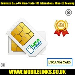 Unlimited Data + Unlimited UK Mins & Texts + 100 International Mins + EU Roaming